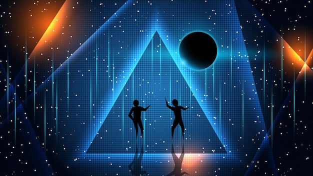 abstract dynamic style vector background