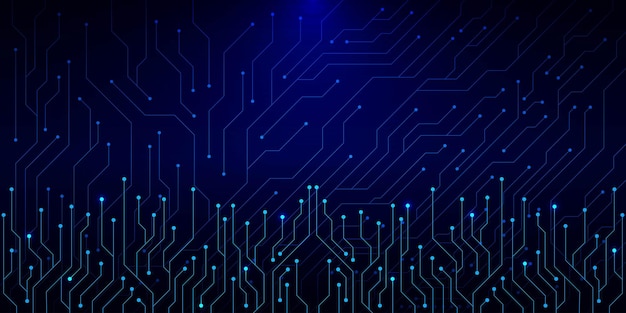 Abstract electronic circuit board texture High computer and digital technology concept