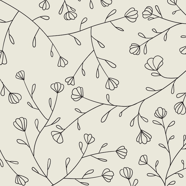 abstract flora ornament pattern design