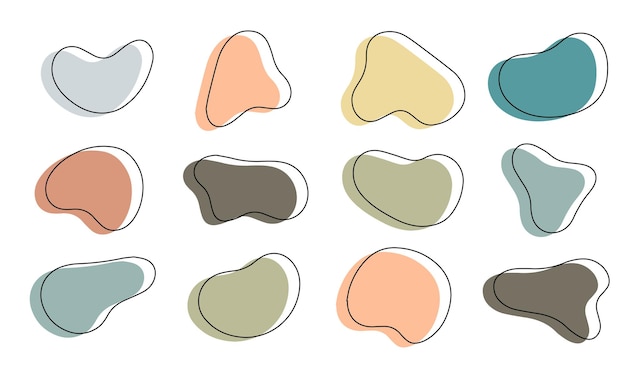 Abstract fluid shapes