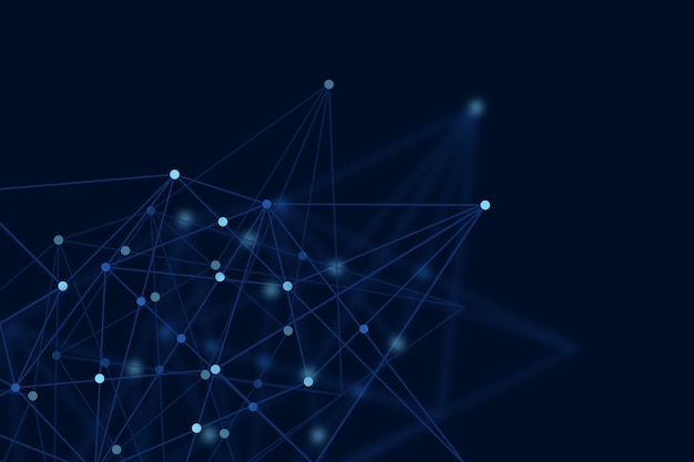 Abstract geometric background and connecting dots and lines