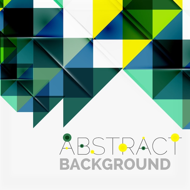 abstract geometric background. modern overlapping triangles. unusual color shapes for your message. business or tech presentation, app cover template