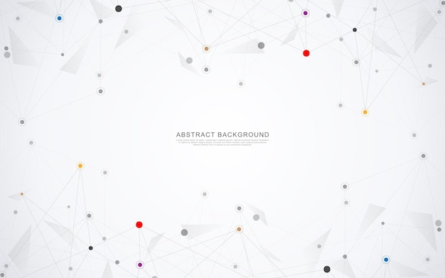 abstract geometric background with connecting dots and lines
