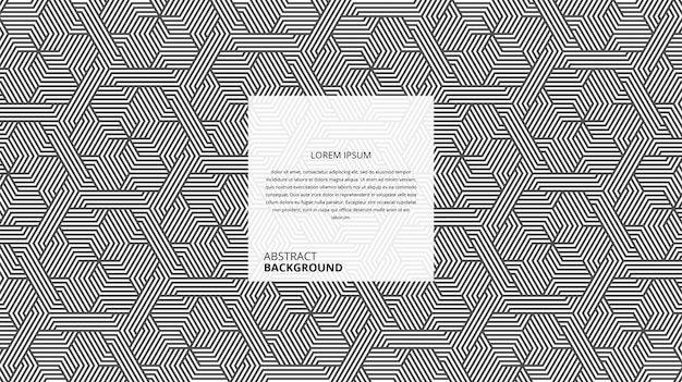 abstract geometric hexagonal shape lines pattern