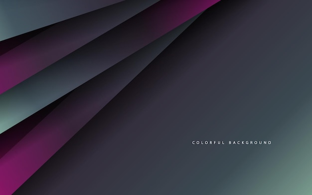 Abstract geometric overlap layer dark color background