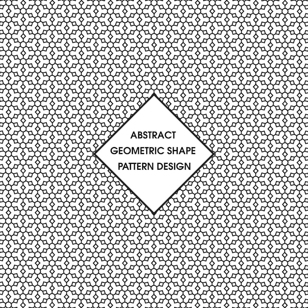 Abstract Geometric seamless pattern background vector design