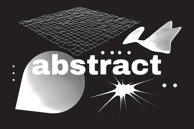 abstract geometric shapes set transition effect
