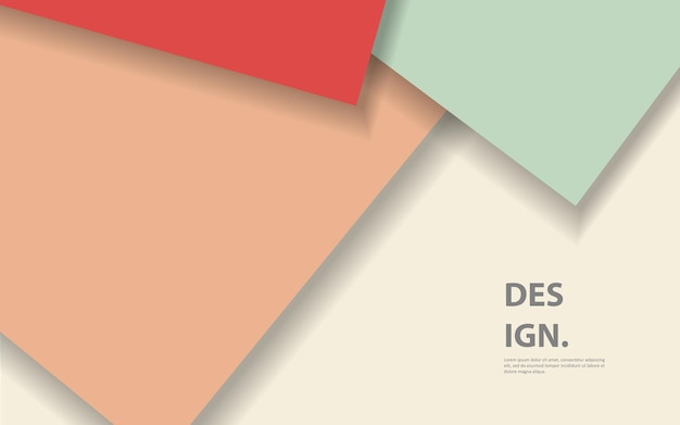 Abstract geometric square background vector