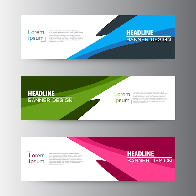 Abstract geometric Web banner design background