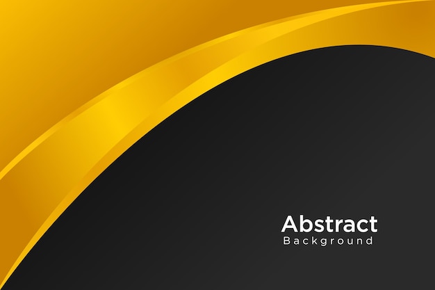 abstract golden and black color background with shape or vector backdrop design