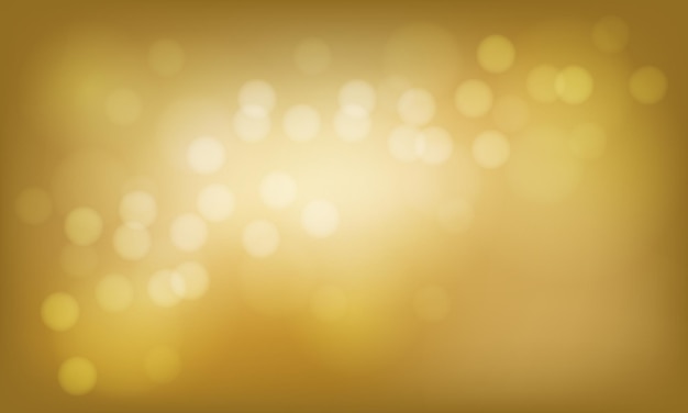 Abstract golden light bokeh blurred luxury background vector