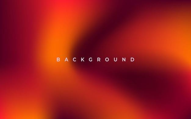 Abstract gradation orange color background template multicolor fluid wallpaper style vector graphic