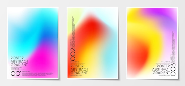 abstract gradient blurred poster and cover graphic design vector illustration