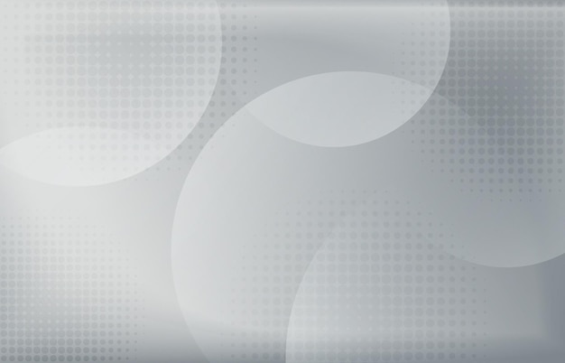 abstract gradient white and gray circle overlapping artwork with circle geometric halftone style. overlapping for design decorative background. illustration vector