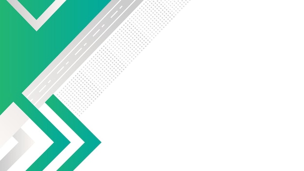 abstract green and white geometric background with chevron shapes