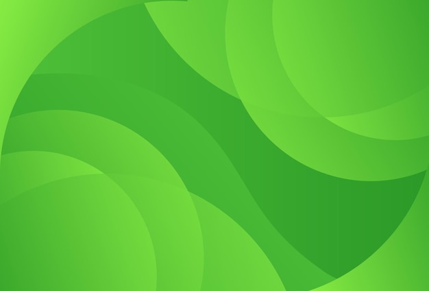 Abstract green color background Dynamic shapes composition