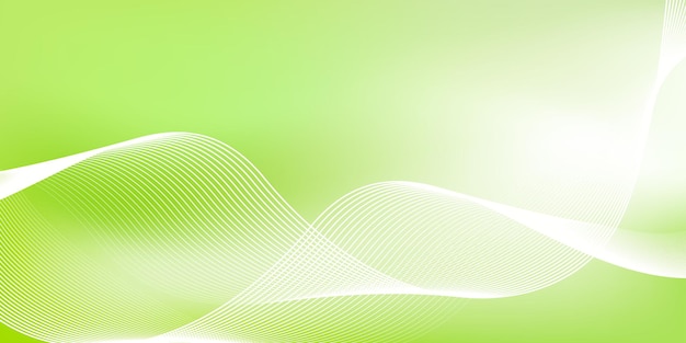 Abstract green gradient background with shining lines waves Minimalist background for banner poster cover brochure flyer websitex9
