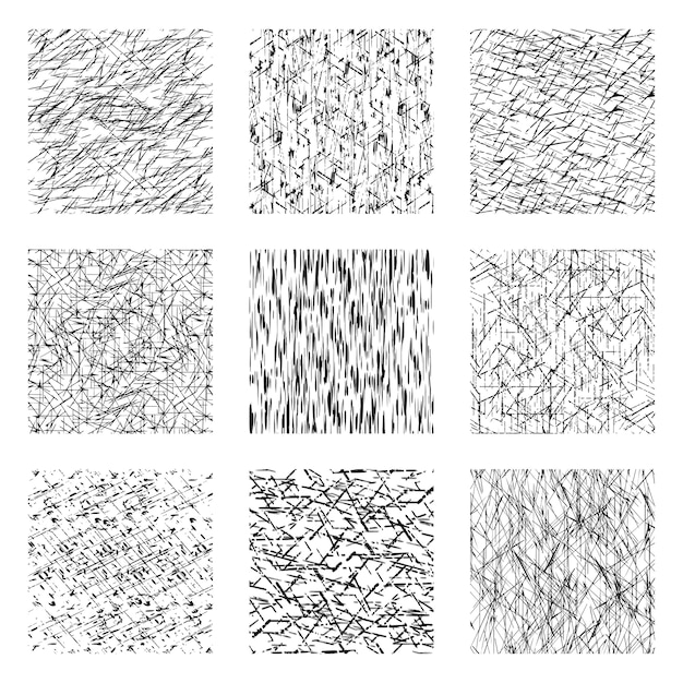 abstract grunge texture set