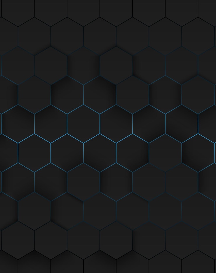 Vektor abstract hexagonal background. futuristic technology concept. 3d vector illustration. hex geometry pattern. carbon cells.