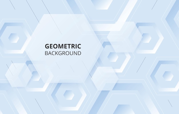 abstract hexagonal shapes background