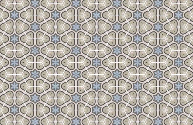 Abstract hexagonal wallpaper tile fabric design pattern