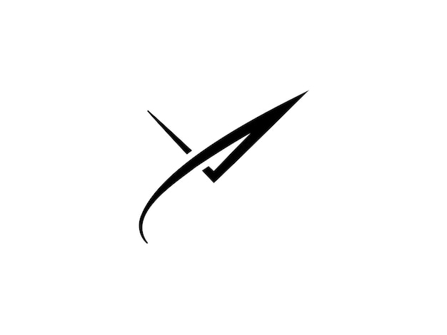abstract letter Y calligraphic logo design