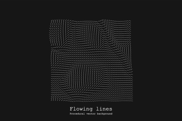abstract line matrix pattern noise flow dynamic