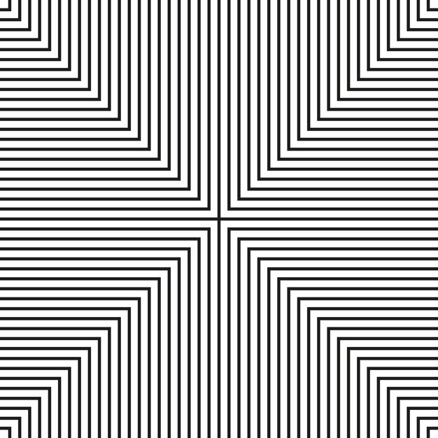 Abstract line pattern Geometric intersecting lines Black and white design Vector illustration