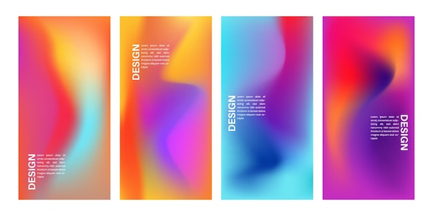Abstract liquid backdrop with variations Color blending and blurred fluid texture