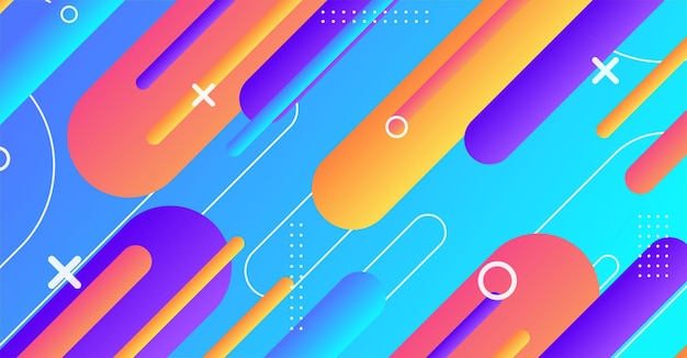 Abstract minimal geometric shape background with gradient