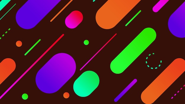 Abstract minimal geometric shape background with gradient