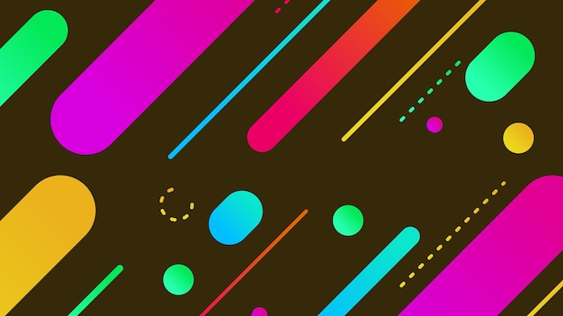 Abstract minimal geometric shape background with gradient