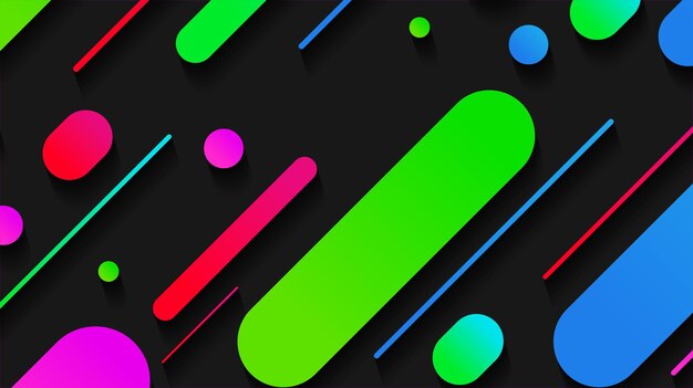 abstract minimal geometric shape background with gradient