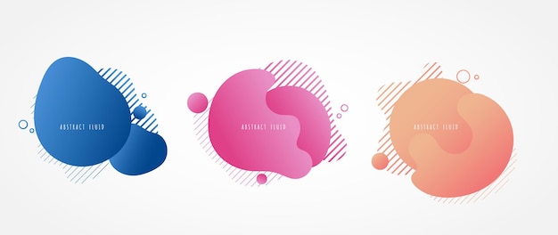 abstract minimal gradient fluid shape design of organic template overlapping design 28