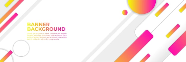 abstract modern banner background gradient color. yellow and pink gradient with halftone decoration.