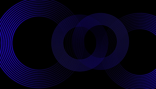 abstract modern dark blue background with circular gradient lines in a minimalist style perfect for