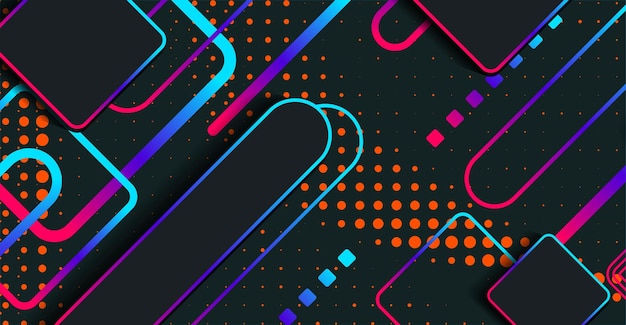 Abstract modern minimal geometric shape background with gradient