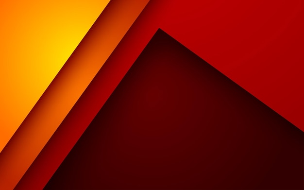 Abstract orange red gradient papercut overlap layers background eps10 vector