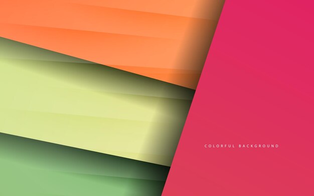 Abstract overlap layer multi color background