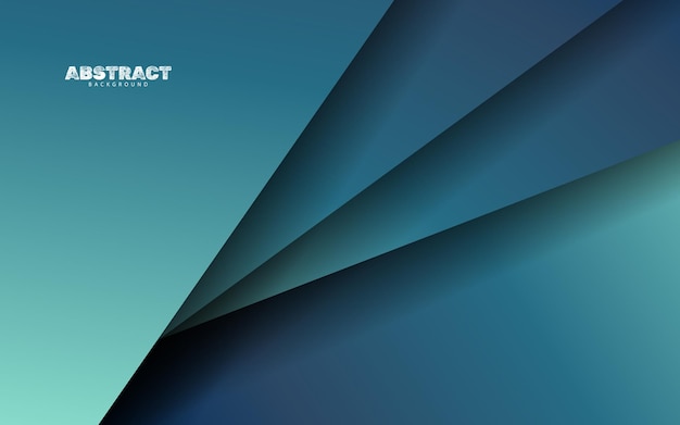 Abstract overlap layer papercut blue color background