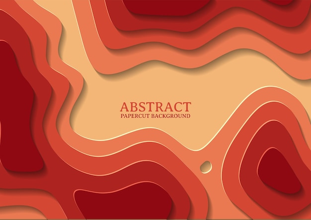 Abstract papercut design background with overlap layer, 3D papercut background multicolors