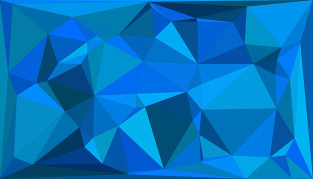 Abstract Polygonal Background in Gradient Shades of Blue and Purple for Design Web and Digital Projects