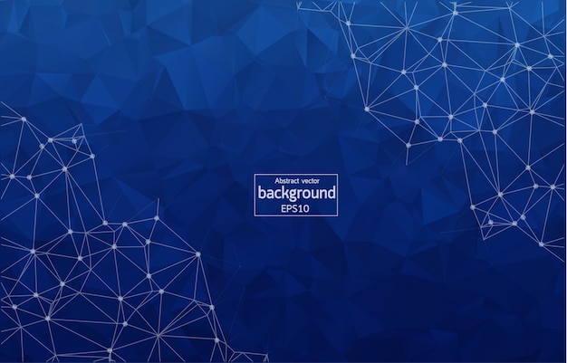 abstract polygonal blue background