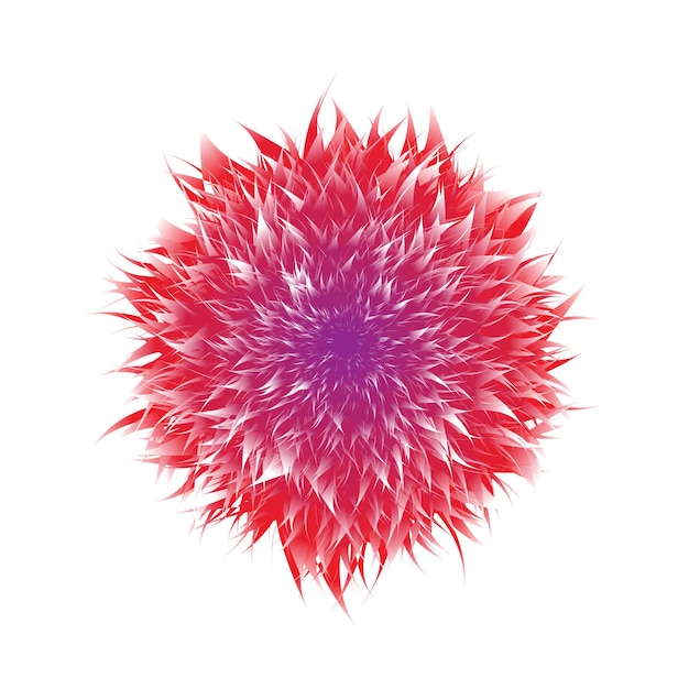 Abstract Red and Purple Flower Design