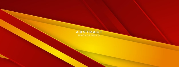Abstract red and yellow geometric shapes light silver technology background vector Modern diagonal presentation background