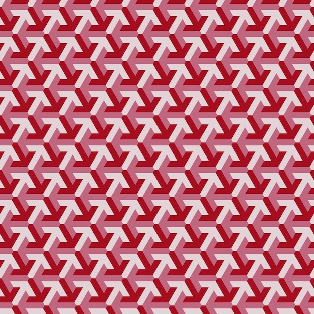Abstract red arrows geometric seamless pattern wallpaper for print on textile fabric clothing etc