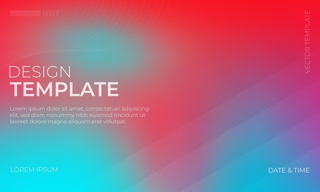 Abstract Red Cyan and Turquoise Gradient Vector Grainy Texture