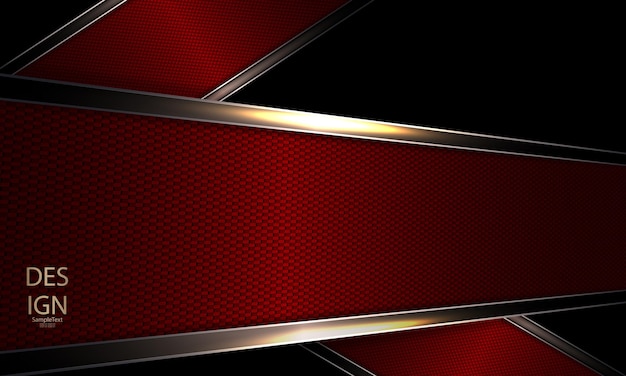 abstract red dark design with a textural frame and shiny edging