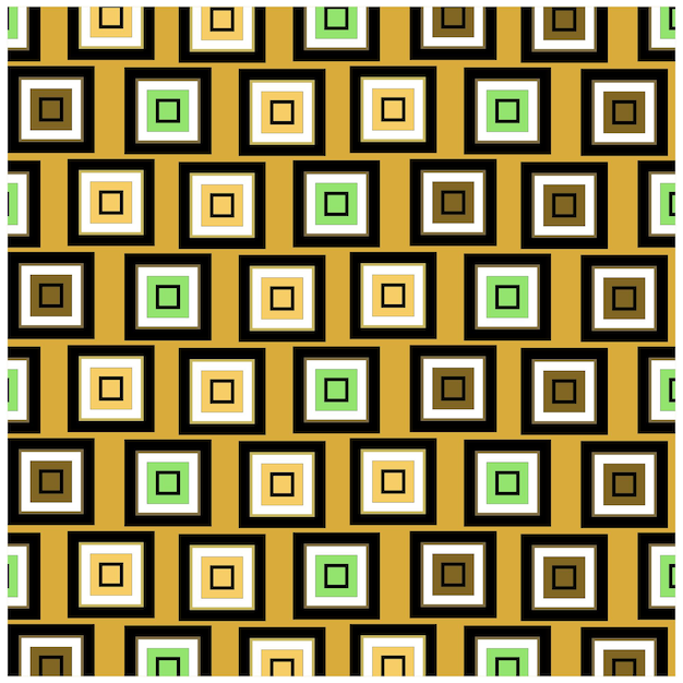 Abstract Seamless Geometric pattern Multicolor square shape geometrical editable golden wallpaper