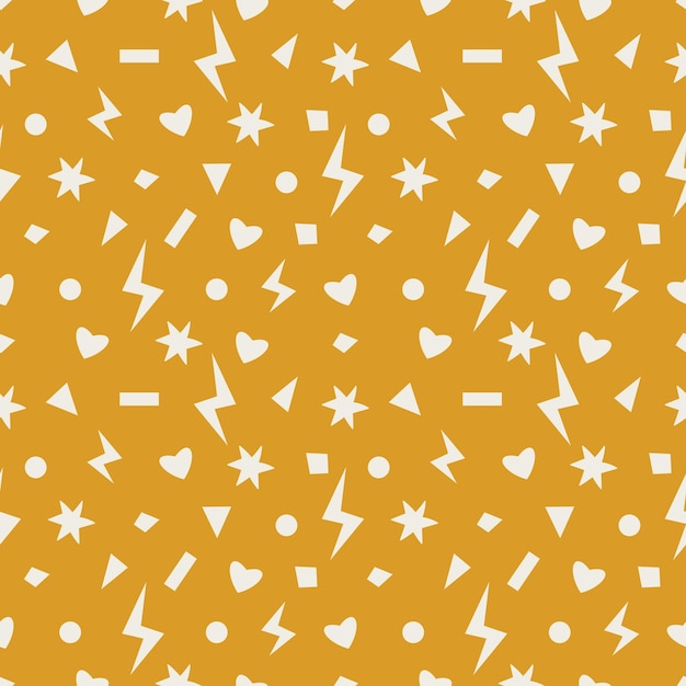 Abstract seamless pattern background in yellow white and beige